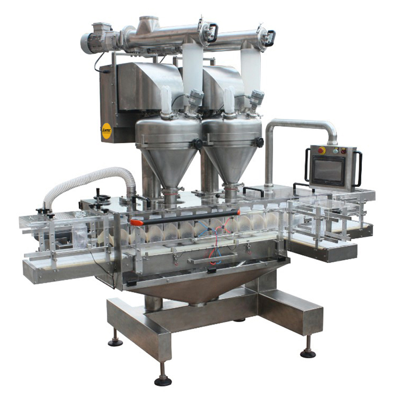 FILLINGmachine Fully Automatic straight transport Double Auger Filler 10-5000g