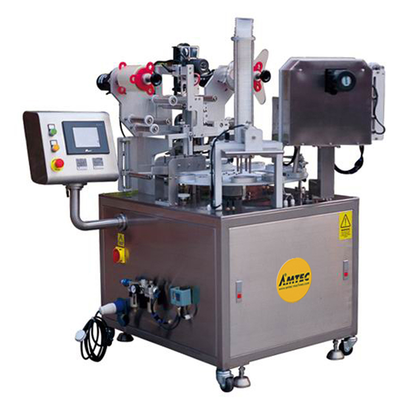 Zoom: CUP-FILLINGsystem Aut. Rotary cup/container filling/film sealing machine RT8-20