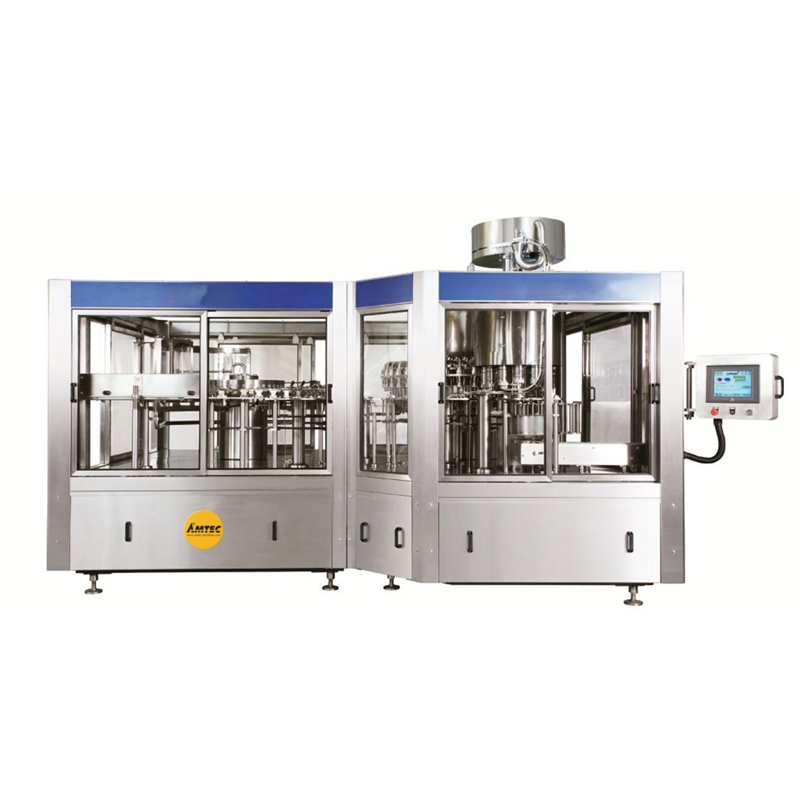 Zoom: FILLINGmachine Complete Bottle blowing-rinsing-filling-capping-labeling-packaging Syst. 3000