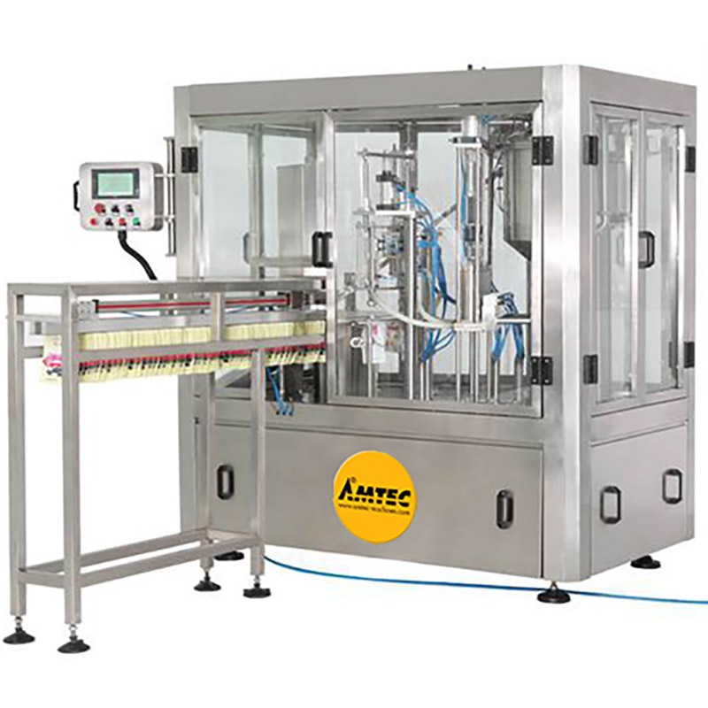 Zoom: AMTEC HORIZONpack Rotary Doypack Filling and Capping Machine SP 108