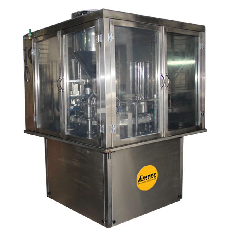 Zoom: AMTEC CUP-FILLINGsystem Aut. Rotary cup/container filling/film sealing machine RT20-Liquid