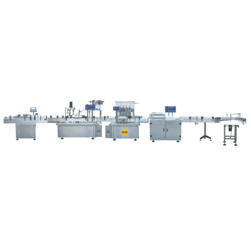 FILLINGsystem - Sample system for a complete rinsing, filling, capping line (low viscosity)